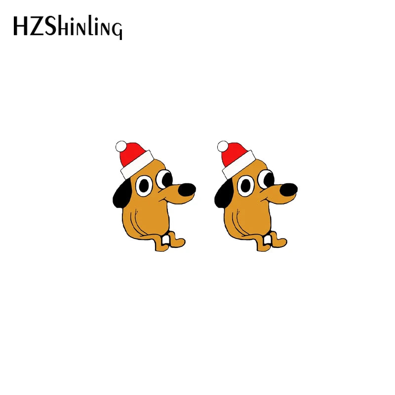 2021 New “This Is Fine” Stud Earrings - Image 6