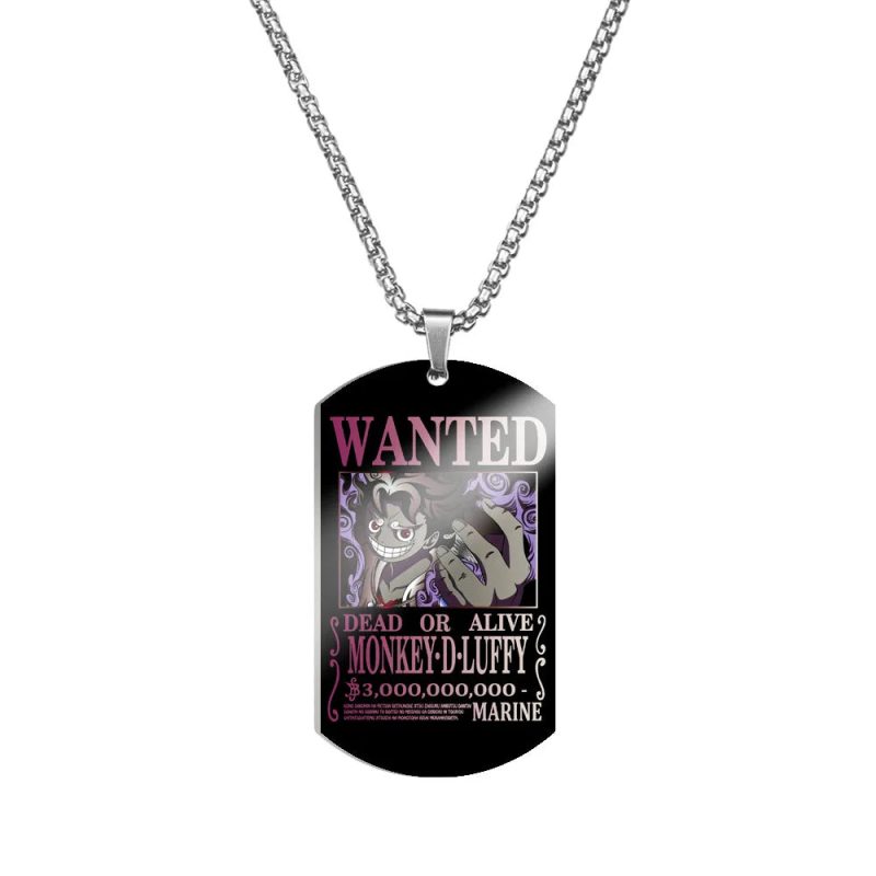 Creative One Piece Anime Luffy & Zoro Stainless Steel Necklace - Image 11