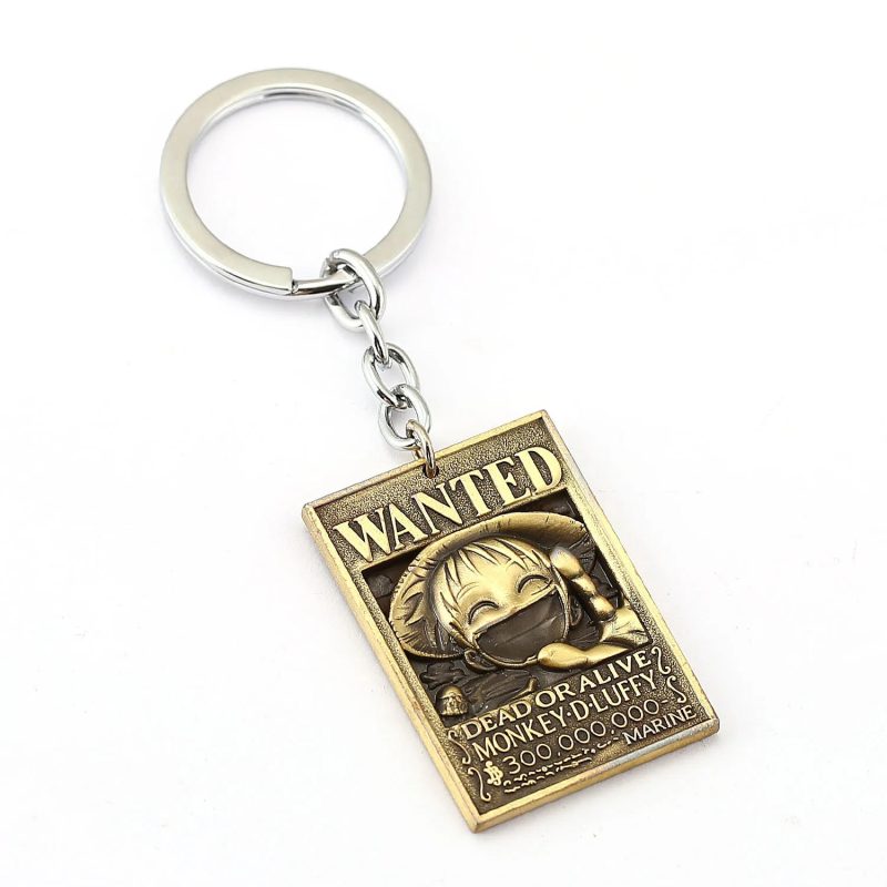 Anime One Piece Wanted Poster Keychains - Image 19