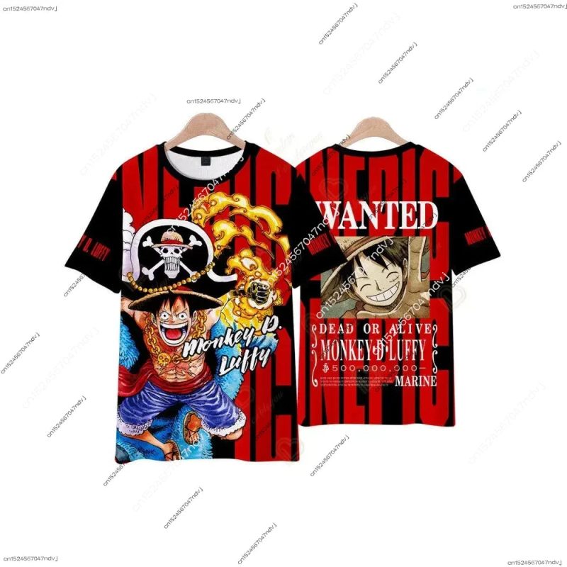 2025 One Piece Strawberry Luffy 3D T-Shirt & Kids Theme Set - Image 14