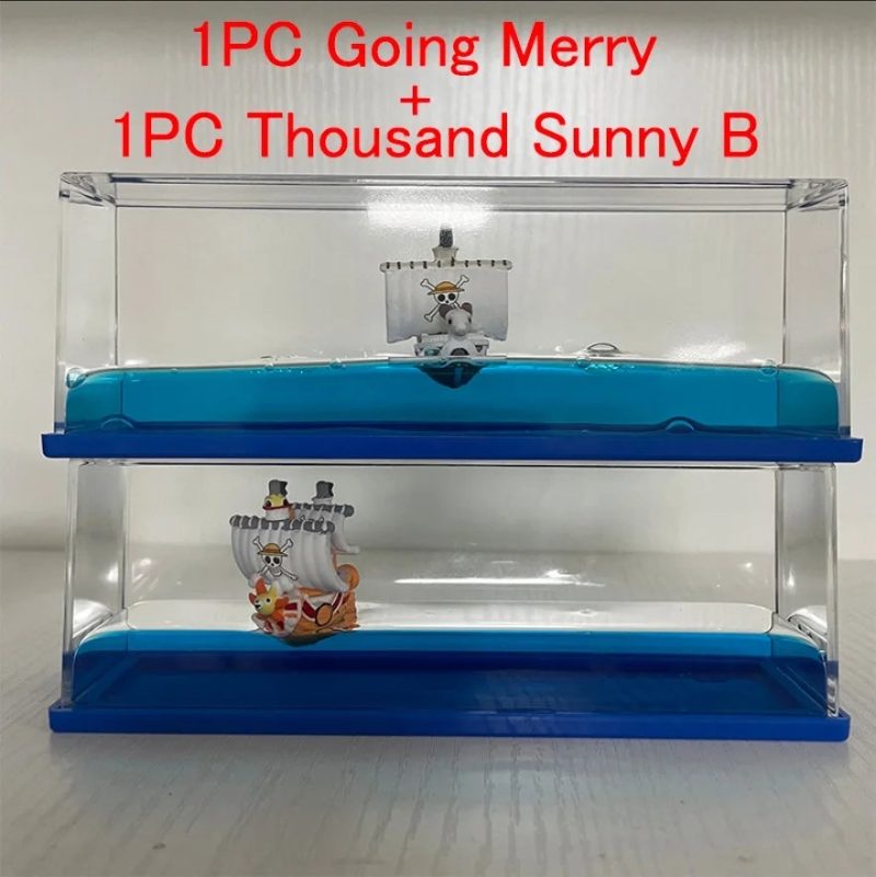 Floating Merry & Thousand Sunny 3D Ship-in-a-Bottle - Image 7