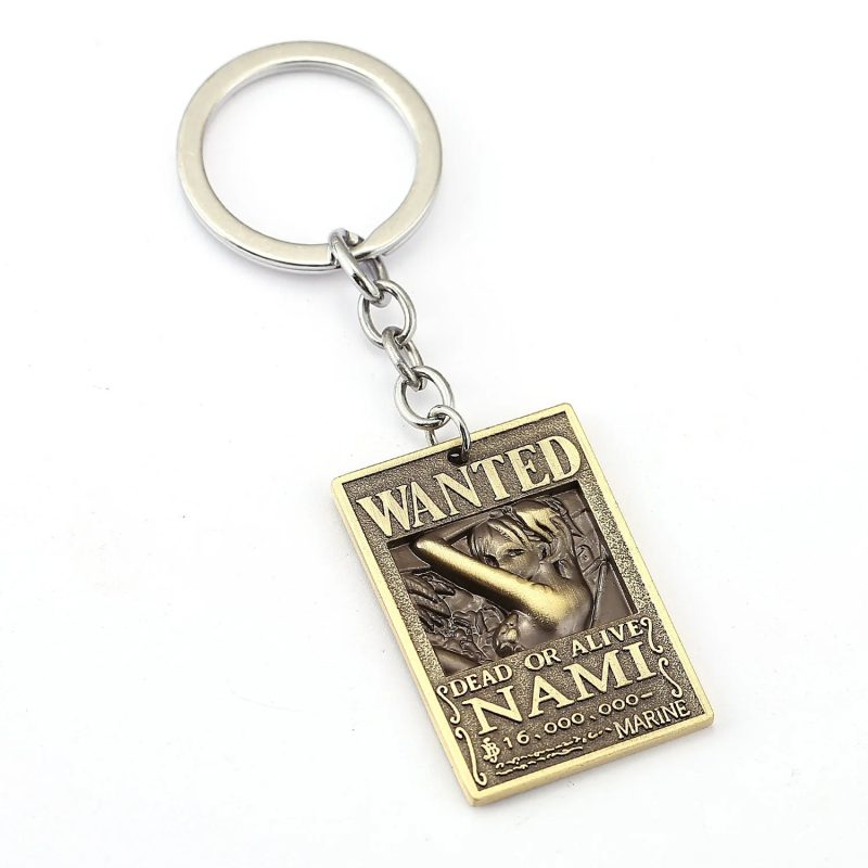 Anime One Piece Wanted Poster Keychains - Image 11