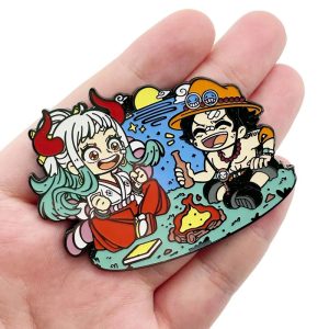 Anime One Piece Portgas·D· Ace Enamel Pins