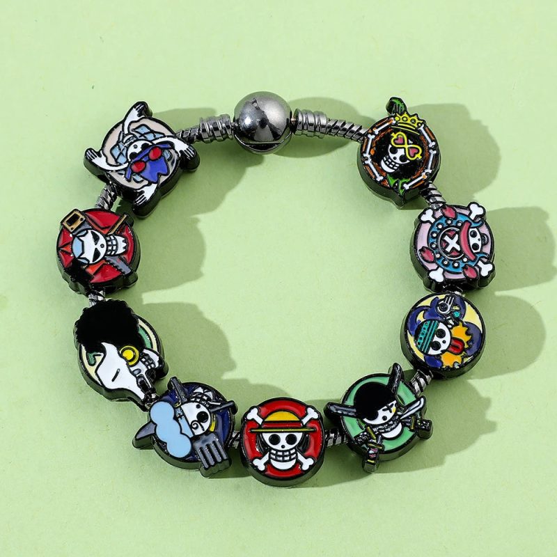 One Piece Anime Monkey D. Luffy Charms Bracelet - Image 6