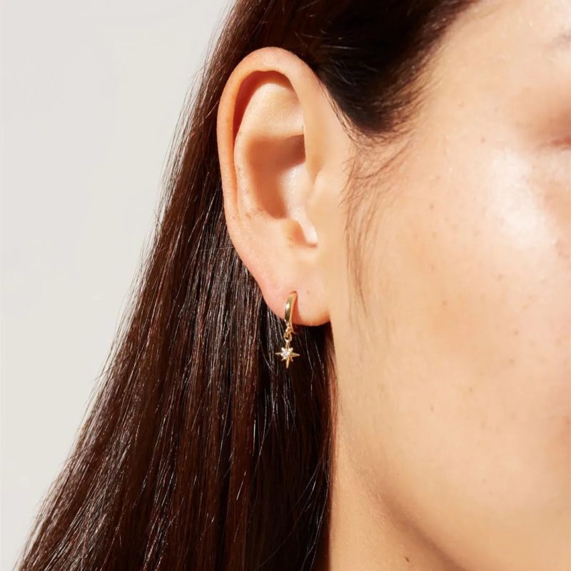 Hot Sales Shiny Star Hanging One Piece Earrings for Women - Image 4