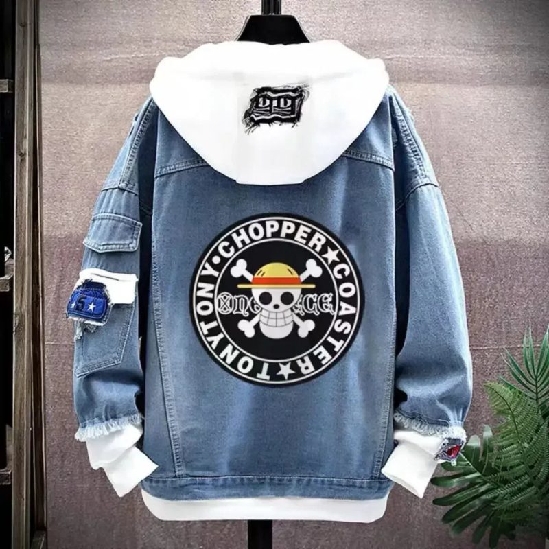 One Piece Anime Hoodie & Denim Jacket - Image 14
