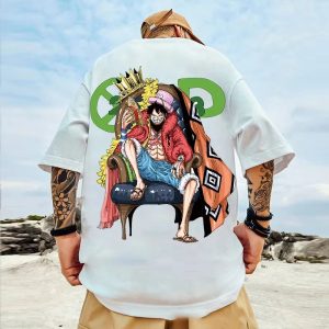 (Uniqlo) Anime ONE PIECE Monkey D. Luffy Printed Cotton T-Shirt