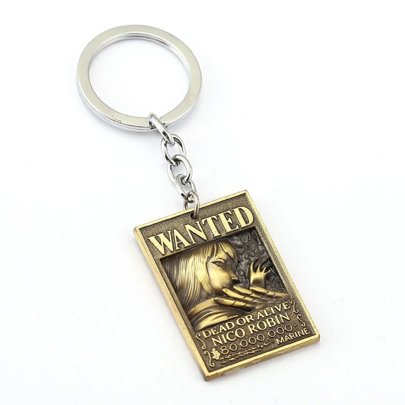 Anime One Piece Wanted Poster Keychains - Image 22