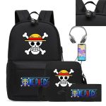 New Cartoon Japanese Manga One Piece USB Backpack