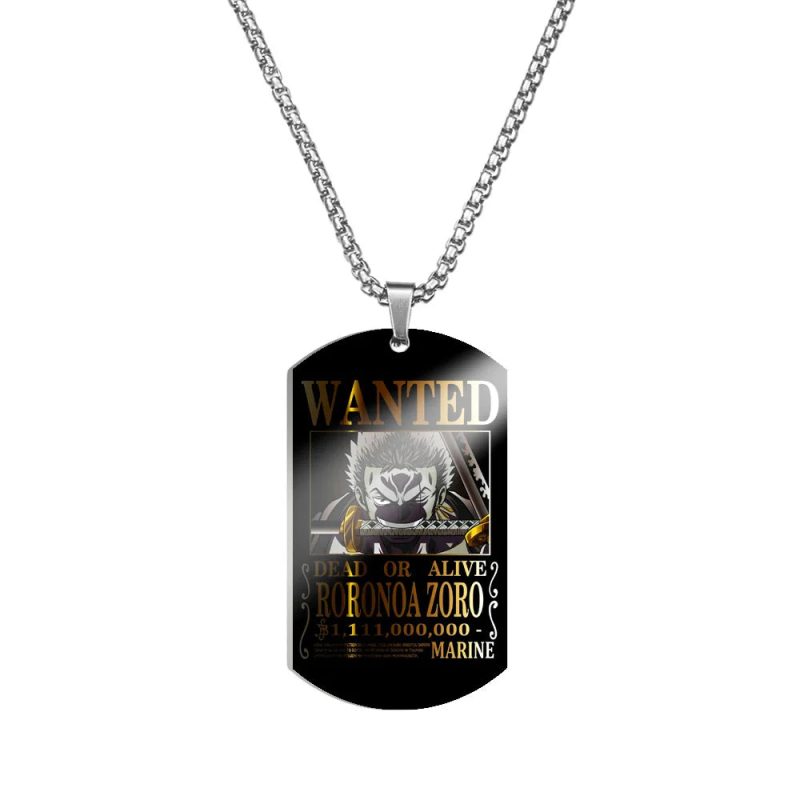 Creative One Piece Anime Luffy & Zoro Stainless Steel Necklace - Image 40