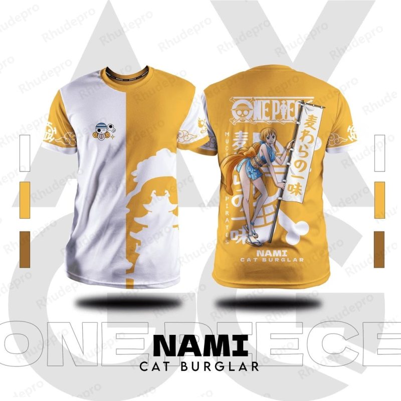 One Piece 2024 Men’s Summer New 3D Round Neck T-Shirt - Image 3