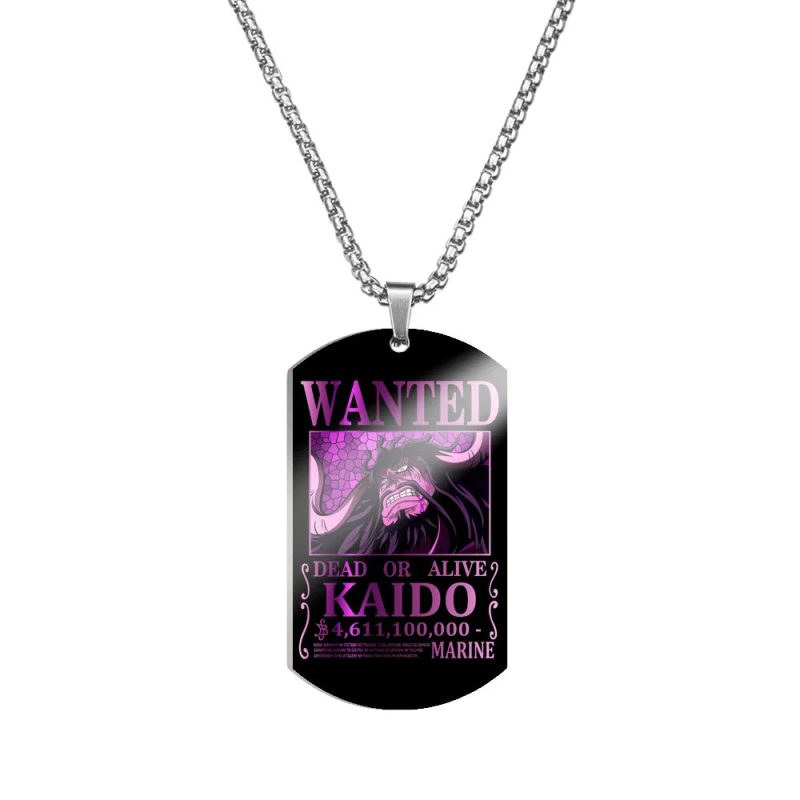 Creative One Piece Anime Luffy & Zoro Stainless Steel Necklace - Image 33